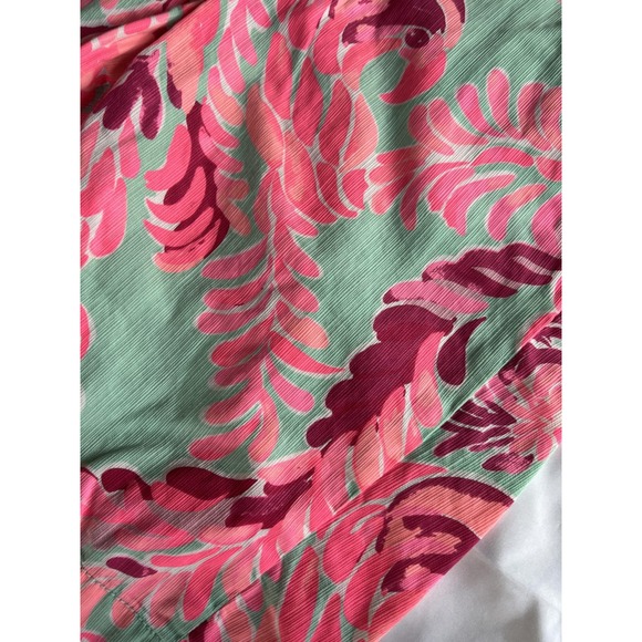 Lilly Pulitzer Chipper Shorts Womens 10 Parrot Print Summer Casual Preppy Resort - Picture 3 of 11
